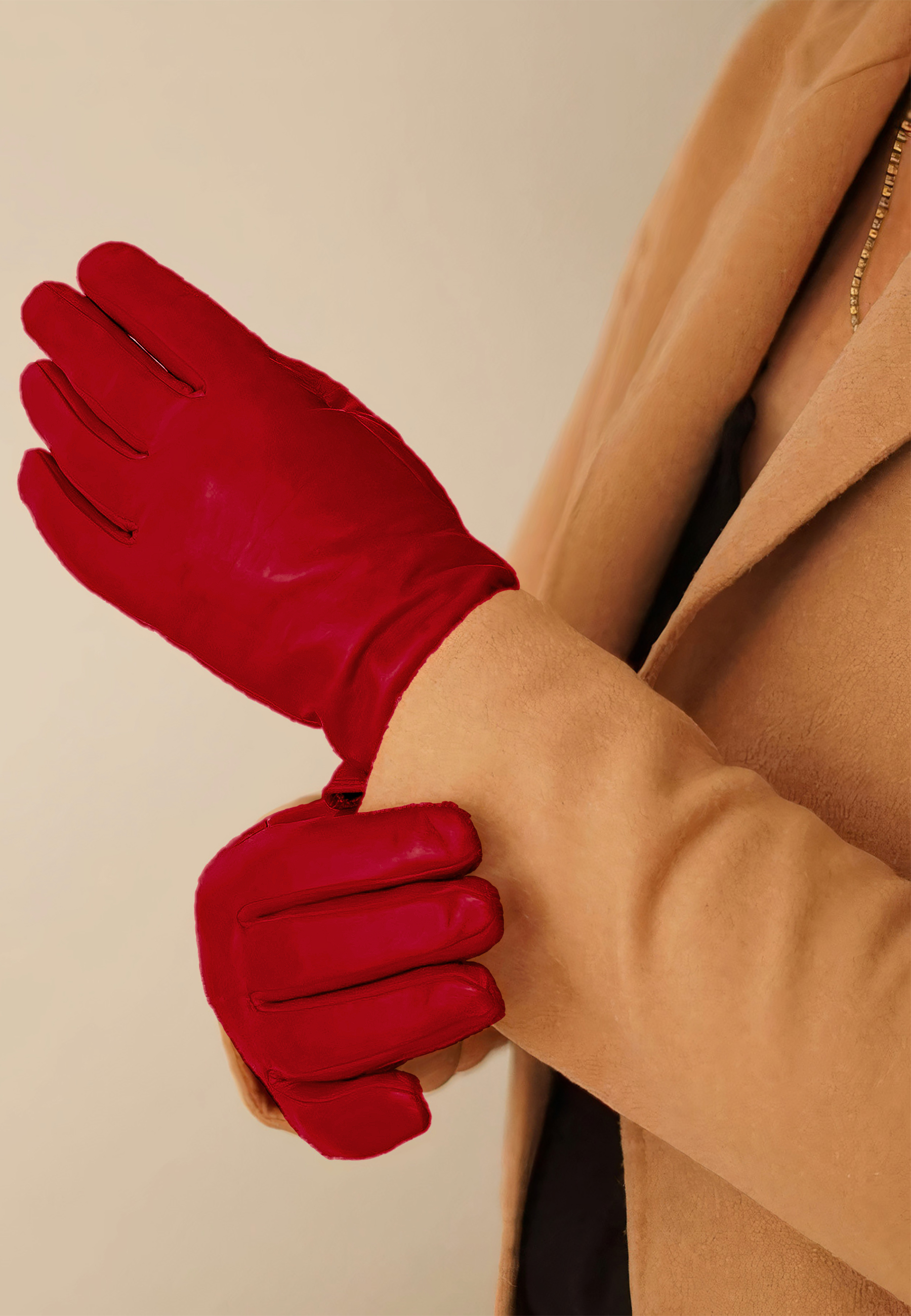 Kessler CHELSEA Lederhandschuh Damen crimson red Leder Kessler CHELSEA Lederhandschuh Damen crimson red Leder