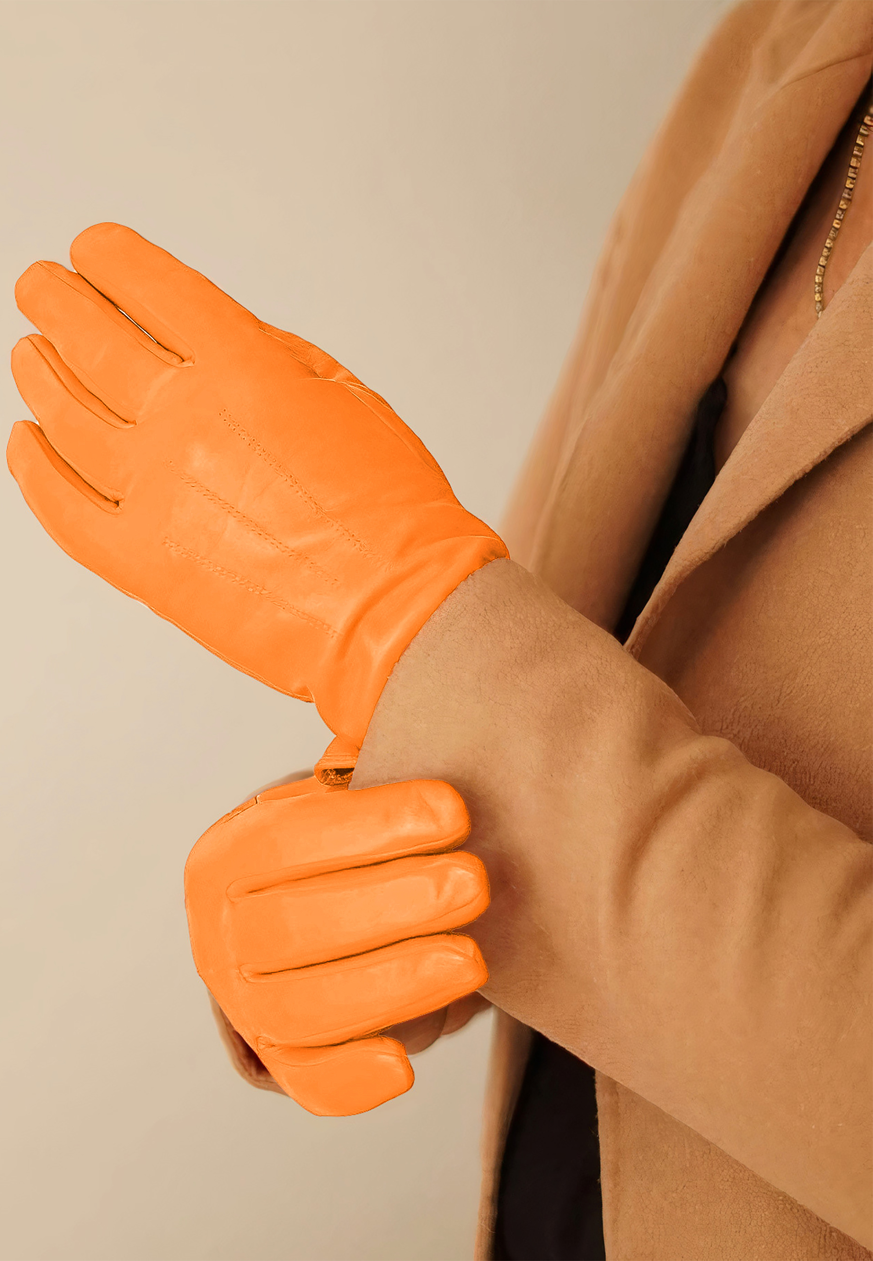 Kessler CARLA Lederhandschuh Damen apricot Leder Kessler CARLA Lederhandschuh Damen apricot Leder
