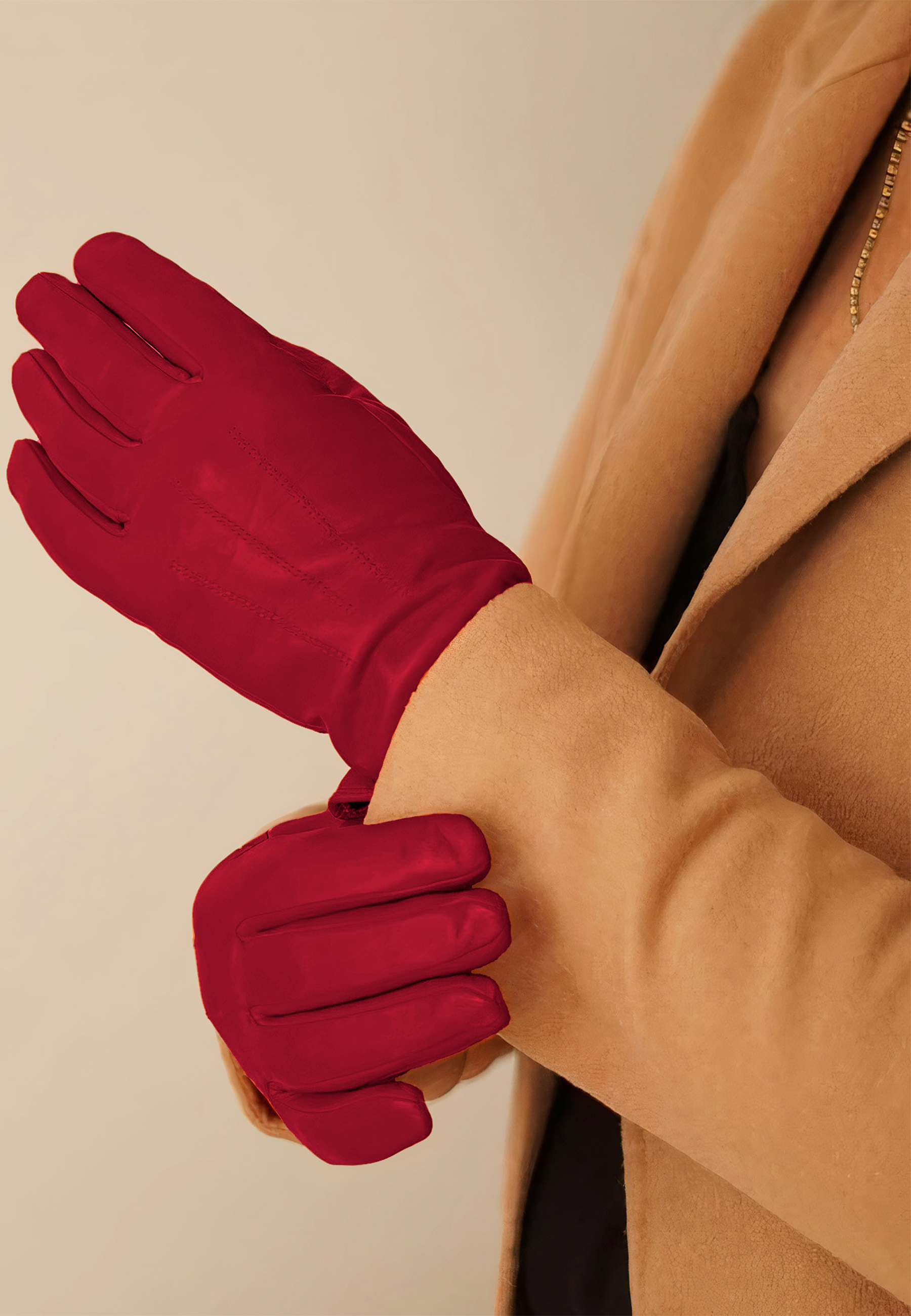 Kessler CARLA Lederhandschuh Damen crimson red Leder Kessler CARLA Lederhandschuh Damen crimson red Leder