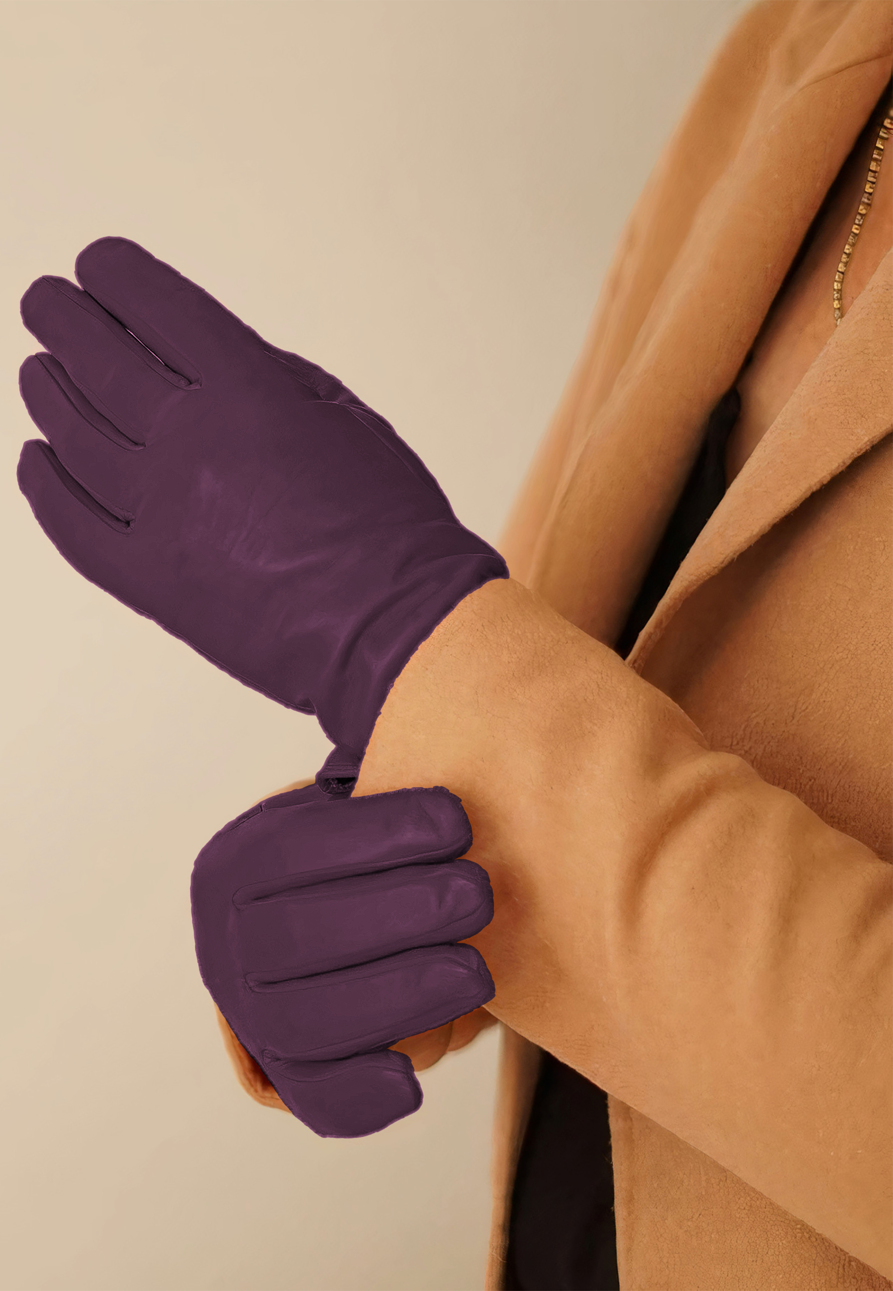 Kessler CHELSEA Lederhandschuh Damen deep purple Leder Kessler CHELSEA Lederhandschuh Damen deep purple Leder